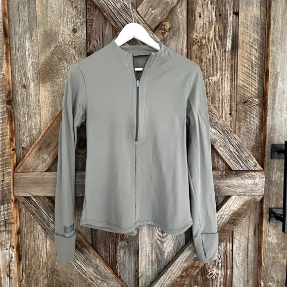 JANJII ROVER MERINO WOOL RUN PULLOVER 1/2 ZIP WOMEN SMALL S - Picture 1 of 7